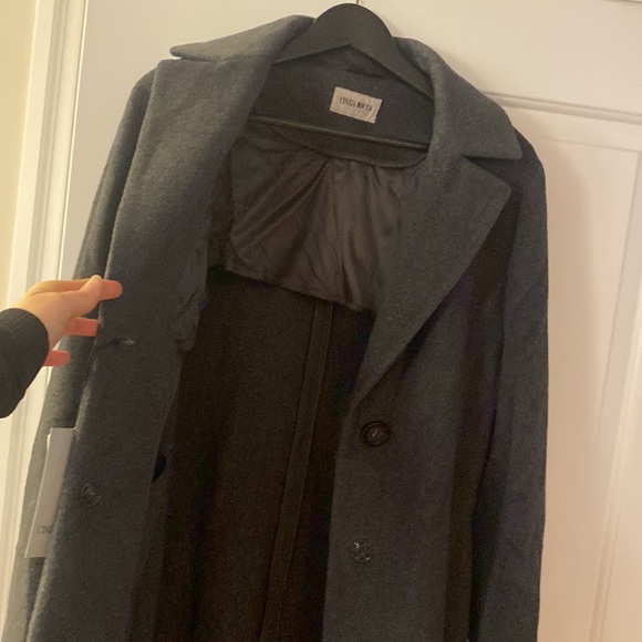 Brand new Cinzia Rocca Icons wool and cashmere coat. Grey. Size 8. - Picture 3 of 9